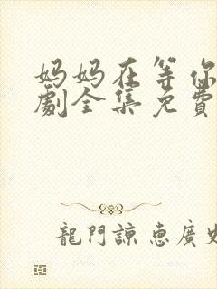 妈妈在等你电视剧全集免费