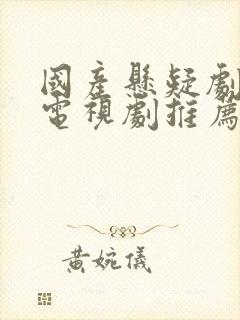 国产悬疑剧破案电视剧推荐