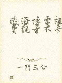 藏海传电视剧免费观看不卡完整版