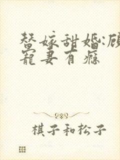 替嫁甜婚:顾少宠妻有瘾封面