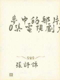 梦中的那片海40集电视剧免费观看封面