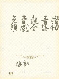 免费观看潜伏电视剧全集40集