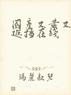 国产又黄又爽无遮挡在线