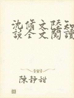 沈修文陆知意小说全文阅读封面