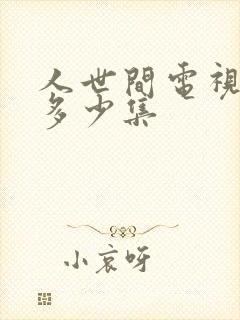 人世间电视剧有多少集