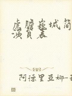 虎胆巍城简介及演员表封面