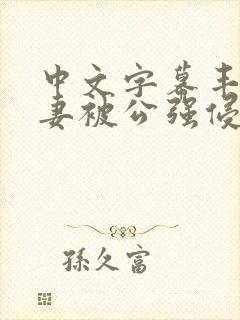 中文字幕丰满人妻被公强侵犯