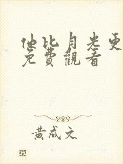 他比月光更耀眼免费观看