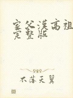 家父汉高祖免费完整版
