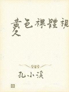 黄色裸体视频久久封面