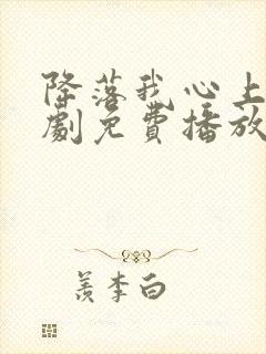 降落我心上电视剧免费播放