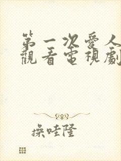 第一次爱人免费观看电视剧全集高清