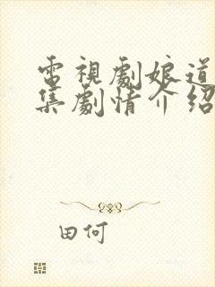 电视剧娘道80集剧情介绍封面