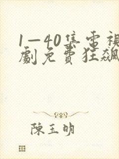 1—40集电视剧免费狂飙