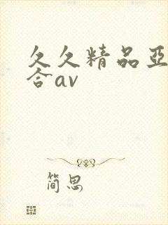 久久精品亚洲综合av