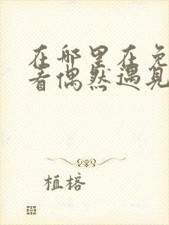 在哪里在免费观看偶然遇见的你短剧