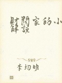 财阀家的小儿子解说