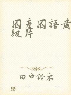 国产国语黄色一级片