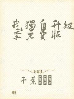 我独自升级第一季免费版封面