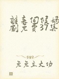 谁来伺候妈电视剧免费37集观看