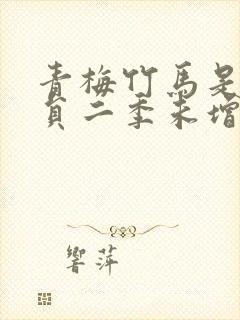 青梅竹马是消防员二季未增删封面