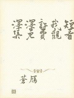 泽泽许我短剧全集免费观看