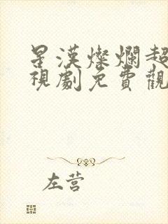 星汉灿烂超清电视剧免费观看完整版