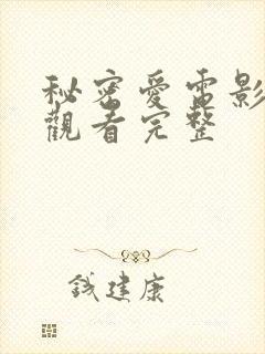 秘密爱电影在线观看完整封面