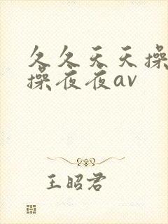 久久天天操狠狠操夜夜av封面