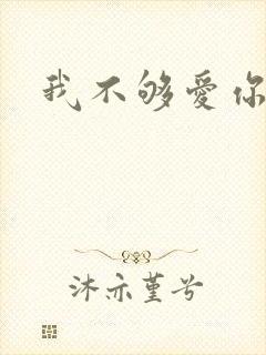我不够爱你
