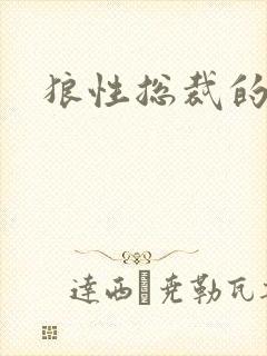 狼性总裁的尤物