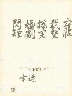 闪婚总裁宠上天短剧完整版免费看