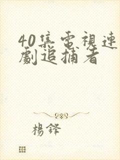 40集电视连续剧追捕者