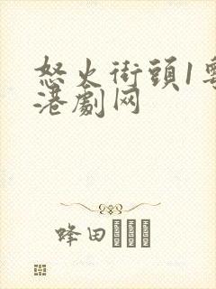 怒火街头1粤语港剧网