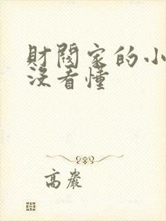 财阀家的小儿子没看懂