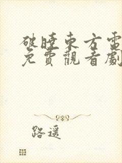 破晓东方电视剧免费观看剧情封面