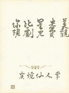 你比星光美丽电视剧免费观看番外篇