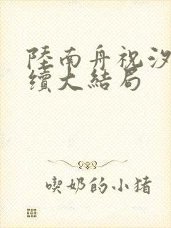 陆南舟祝汐瑶后续大结局