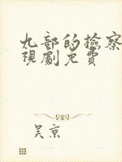 九部的检察官电视剧免费