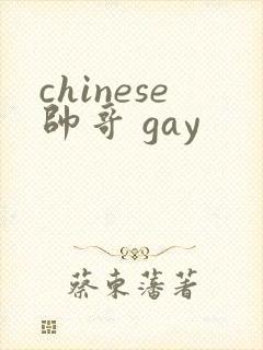 chinese帅哥 gay