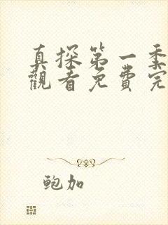 真探第一季在线观看免费完整版封面