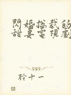 闪婚总裁的契约甜妻电视剧