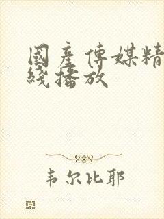 国产传媒精品在线播放