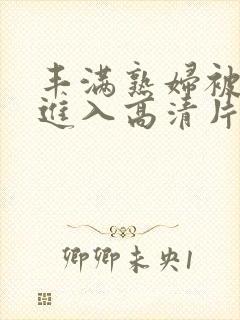 丰满熟妇被猛烈进入高清片封面