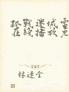 孤战迷城电视剧在线播放免费高清