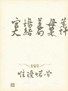 官场美母叶玉瑶大结局是什么