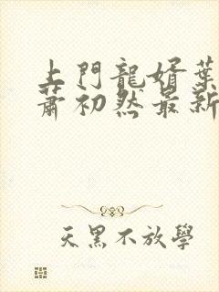 上门龙婿叶辰,萧初然最新版封面