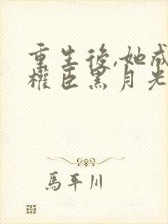 重生后,她成了权臣黑月光原著作者