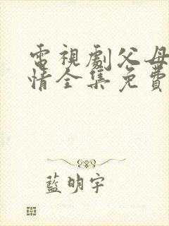 电视剧父母的爱情全集免费播放