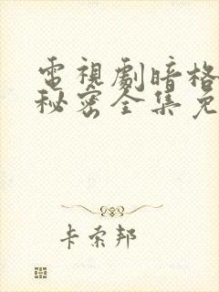 电视剧暗格里的秘密全集免费观看